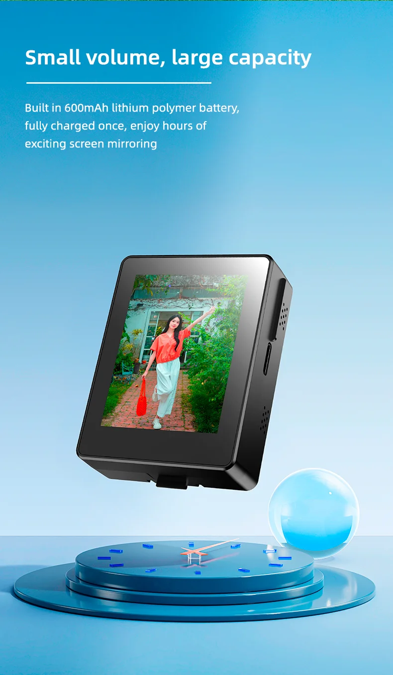 CL07 Wireless Phone Rear Camera Selfie Screen Mirroring Device Image Display Monitor Screen-Cellmalls