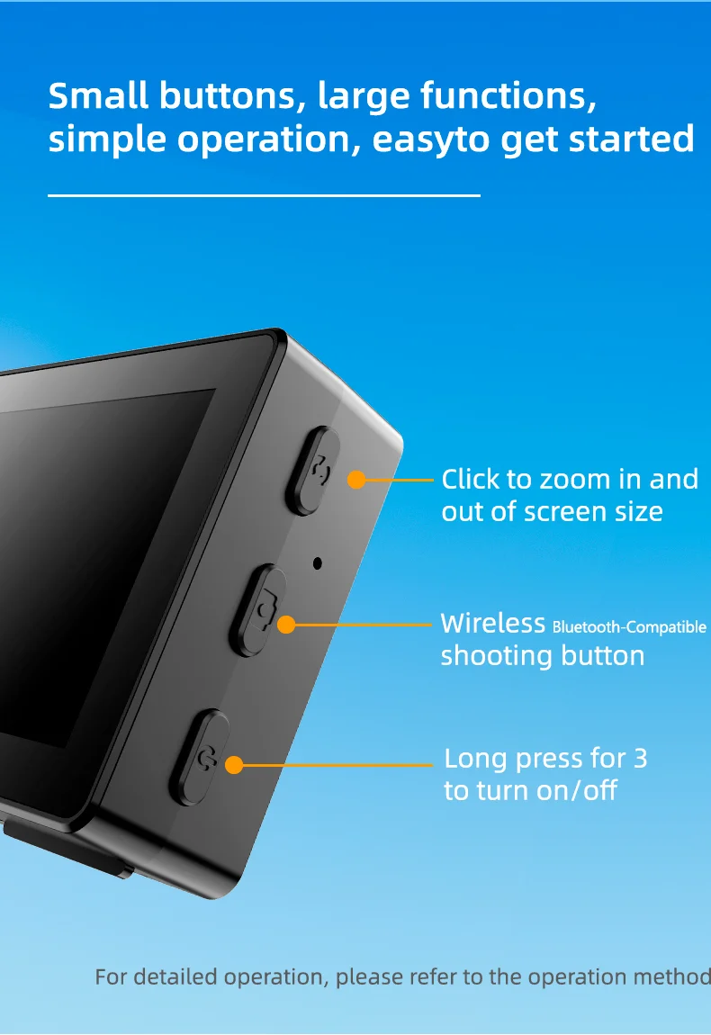 CL07 Wireless Phone Rear Camera Selfie Screen Mirroring Device Image Display Monitor Screen-Cellmalls