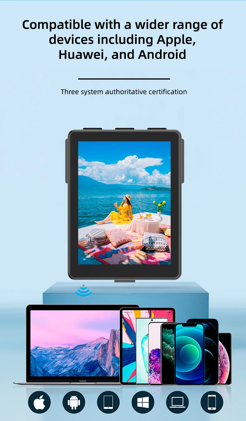 CL07 Wireless Phone Rear Camera Selfie Screen Mirroring Device Image Display Monitor Screen-Cellmalls