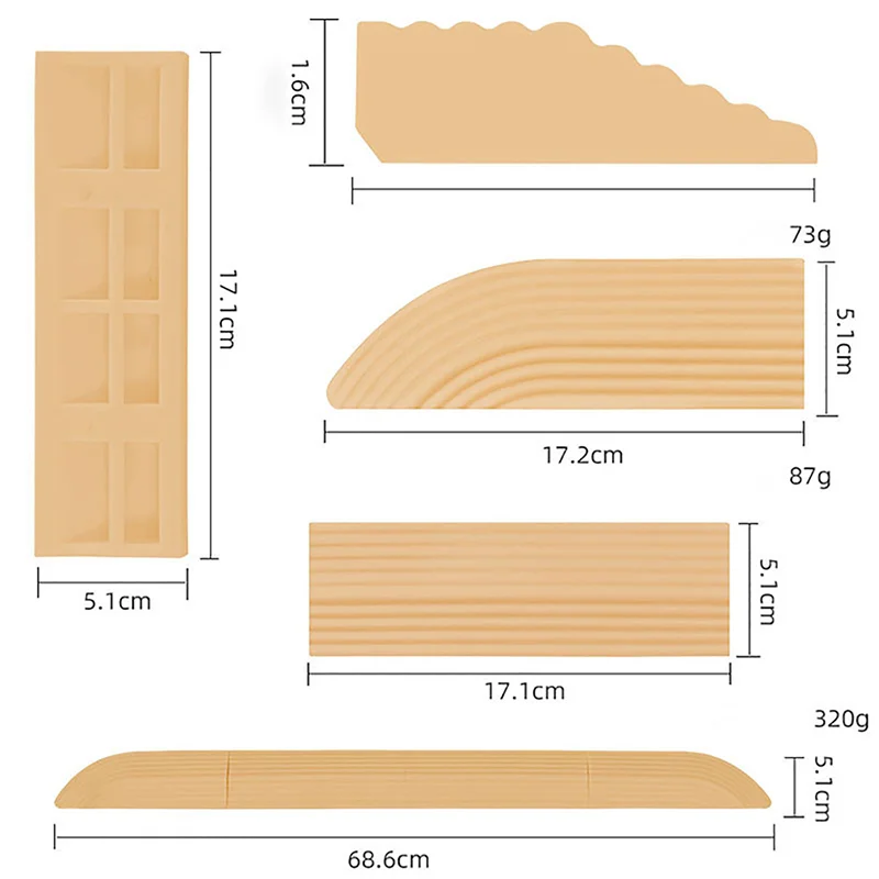 Threshold Bars Ramp Mat for Ecovacs Narwal Roborock Mijia iRobot Sweeping Robot Vacuum Cleaner Accessories - Black-Cellmalls