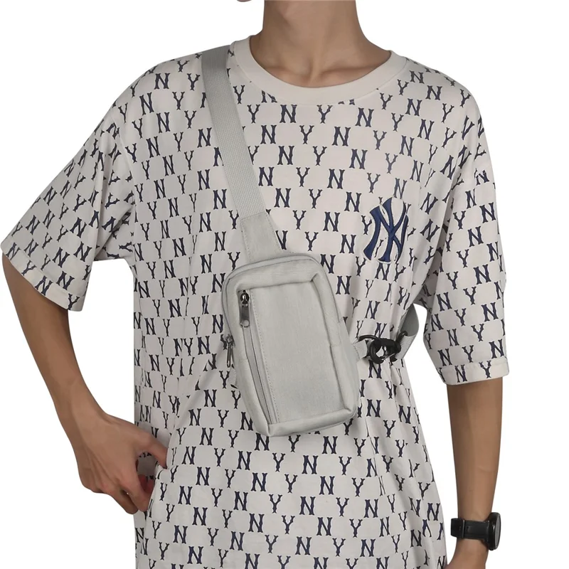 6.5'' / 6.9'' / 7.2'' Chest Shoulder Bag Phone Bag Water Resistant Nylon Casual Shoulder Backpack Sling Travel Bag - Beige-Cellmalls