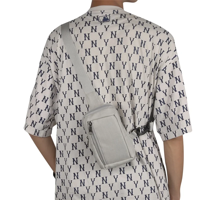 6.5'' / 6.9'' / 7.2'' Chest Shoulder Bag Phone Bag Water Resistant Nylon Casual Shoulder Backpack Sling Travel Bag - Beige-Cellmalls