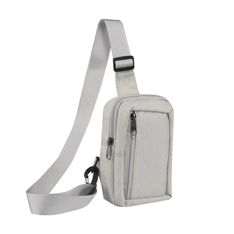 6.5'' / 6.9'' / 7.2'' Chest Shoulder Bag Phone Bag Water Resistant Nylon Casual Shoulder Backpack Sling Travel Bag - Beige-Cellmalls