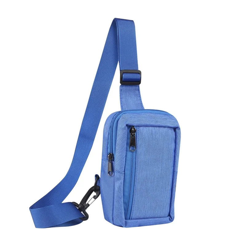 6.5'' / 6.9'' / 7.2'' Chest Shoulder Bag Phone Bag Water Resistant Nylon Casual Shoulder Backpack Sling Travel Bag - Blue-Cellmalls