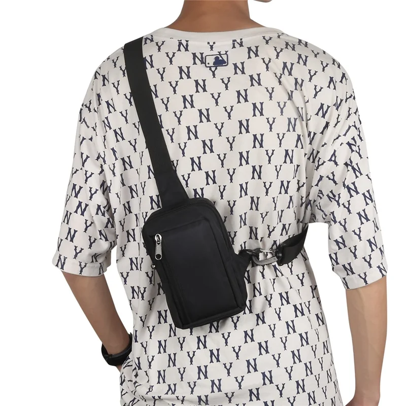 6.5'' / 6.9'' / 7.2'' Chest Shoulder Bag Phone Bag Water Resistant Nylon Casual Shoulder Backpack Sling Travel Bag - Black-Cellmalls