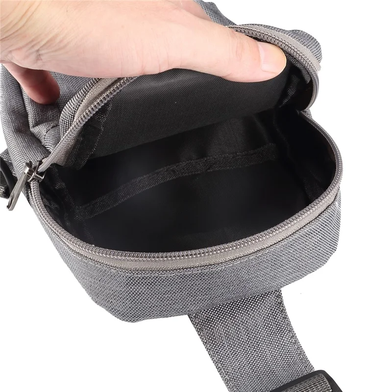 6.5'' / 6.9'' / 7.2'' Chest Shoulder Bag Phone Bag Water Resistant Nylon Casual Shoulder Backpack Sling Travel Bag - Dark Grey-Cellmalls