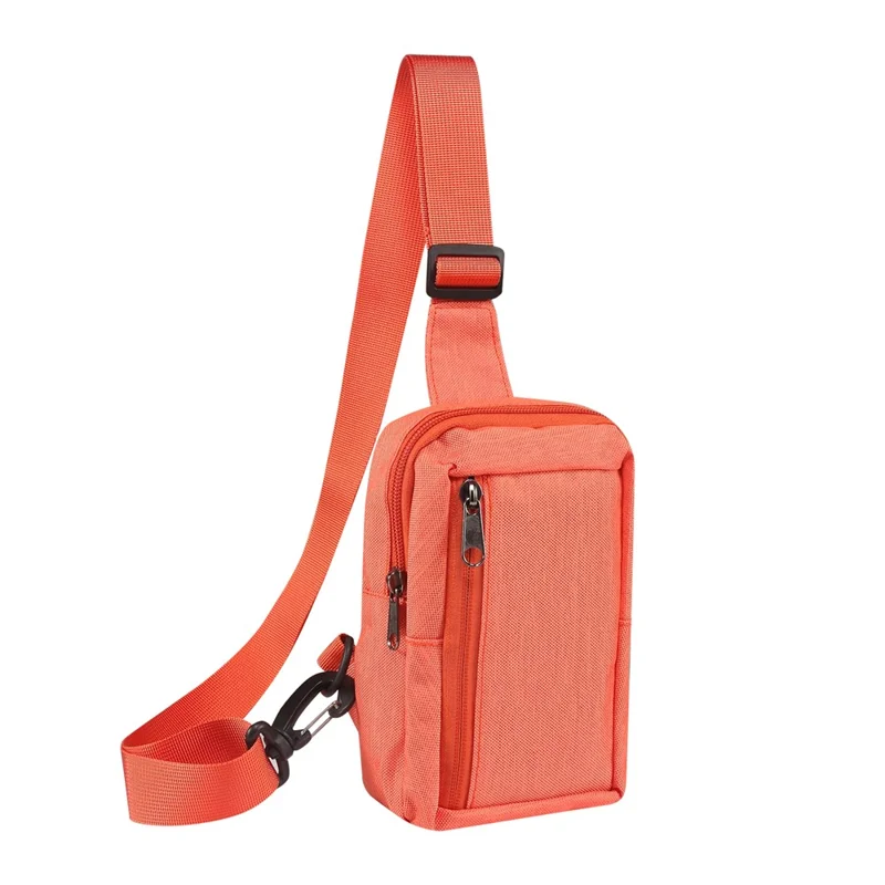 6.5'' / 6.9'' / 7.2'' Chest Shoulder Bag Phone Bag Water Resistant Nylon Casual Shoulder Backpack Sling Travel Bag - Orange-Cellmalls