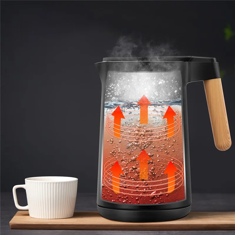 Electric Kettle 1.7L Touch Screen Temperature Control Water Boiler with Preset Settings (BPA Free, No FDA) - EU Plug-Cellmalls