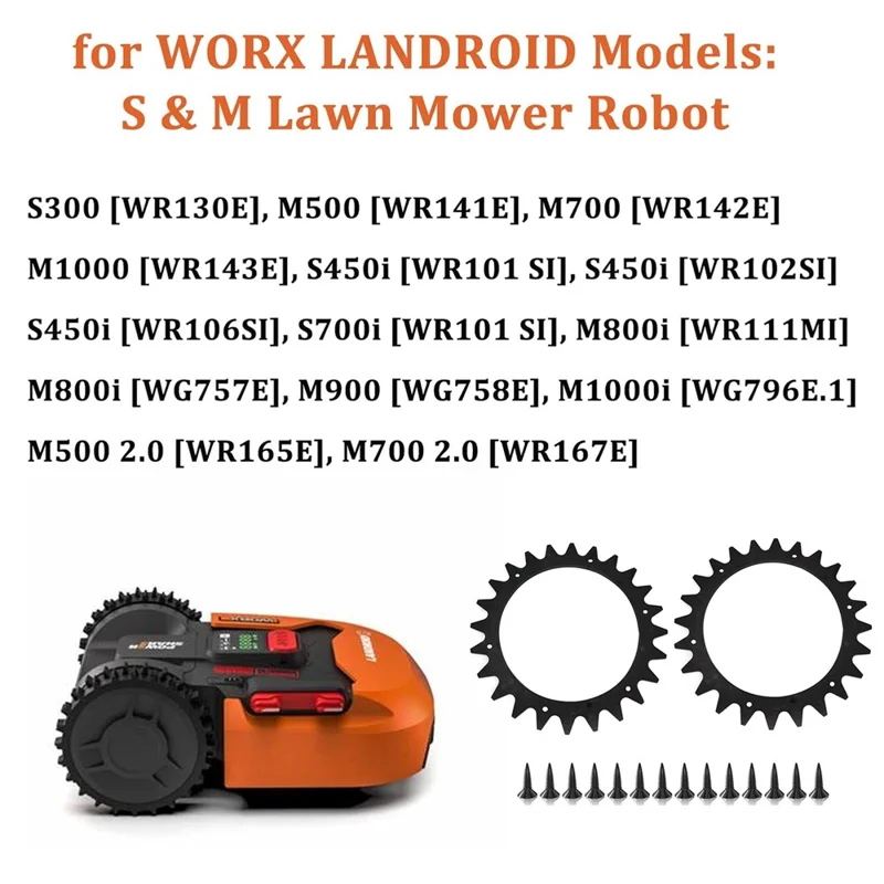 RSWL-01 For Worx Landroid S / M Series Lawn Mower 2 Spikes + 14 Self-Tapping Screws-Cellmalls