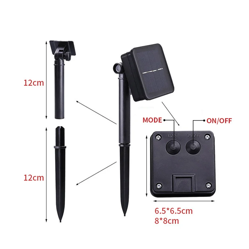 12m 100-LED Solar Powered Crystal Bubble Ball String Lights with 8 Modes - White Light / 23mm Diameter-Cellmalls