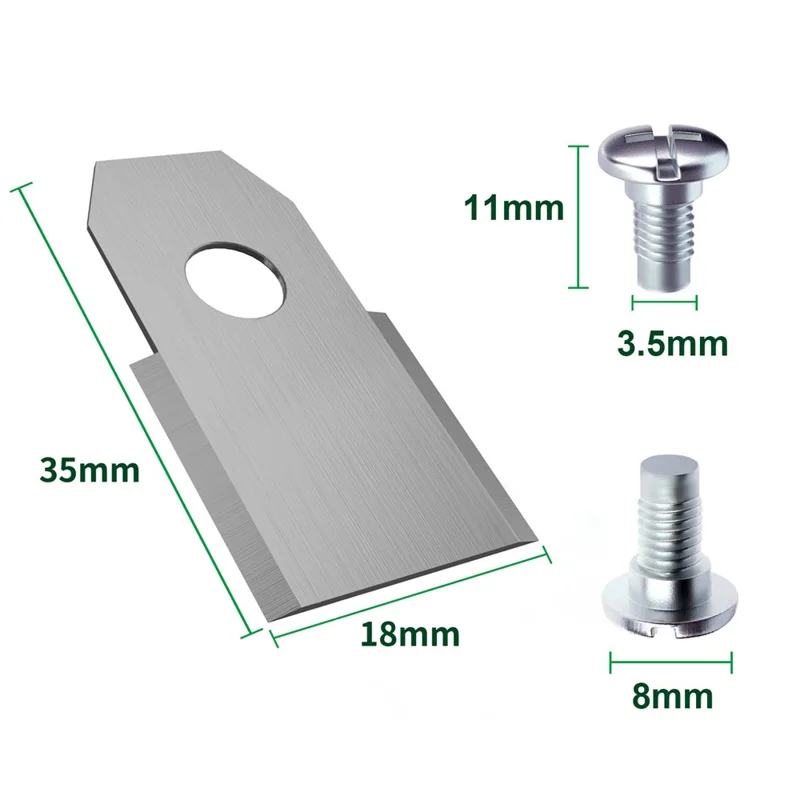 30Pcs for Husqvarna Lawn Mower Stainless Steel Replacement Cutting Blades, 35x18mm - Silver-Cellmalls