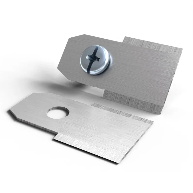 30Pcs for Husqvarna Lawn Mower Stainless Steel Replacement Cutting Blades, 35x18mm - Silver-Cellmalls