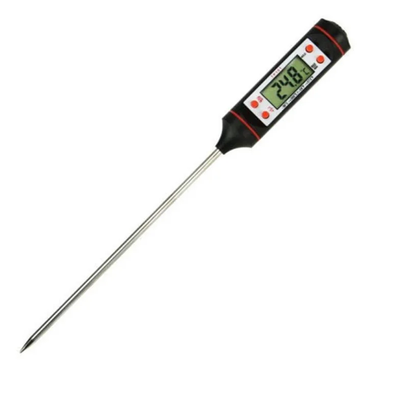 TP101 Digital Food Thermometer Long Probe Electronic Digital Thermometer BBQ Temperature Measuring Tool-Cellmalls