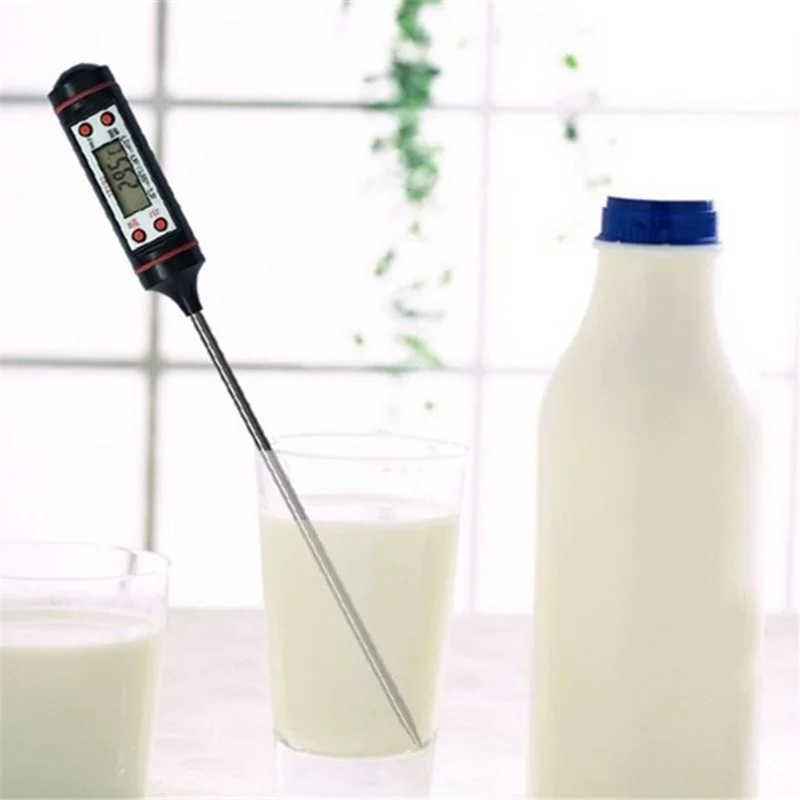 TP101 Digital Food Thermometer Long Probe Electronic Digital Thermometer BBQ Temperature Measuring Tool-Cellmalls