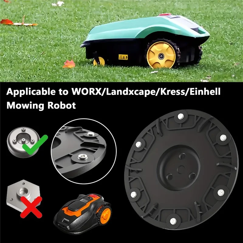 RSD-01 For Worx / Landxcape / Kress / Einhell Lawn Mower Round Connector ABS Cutterhead Turntable-Cellmalls