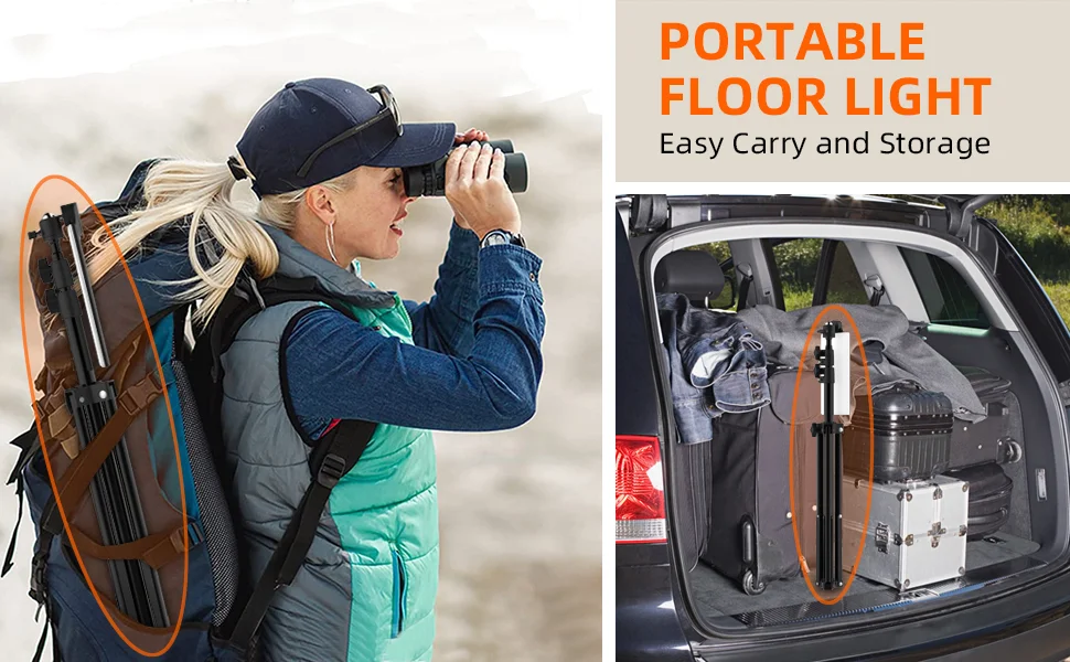 Multifunctional Outdoor Camping Lamp USB Powered Tripod Stand Photography Lamp Stall Work Light-Cellmalls