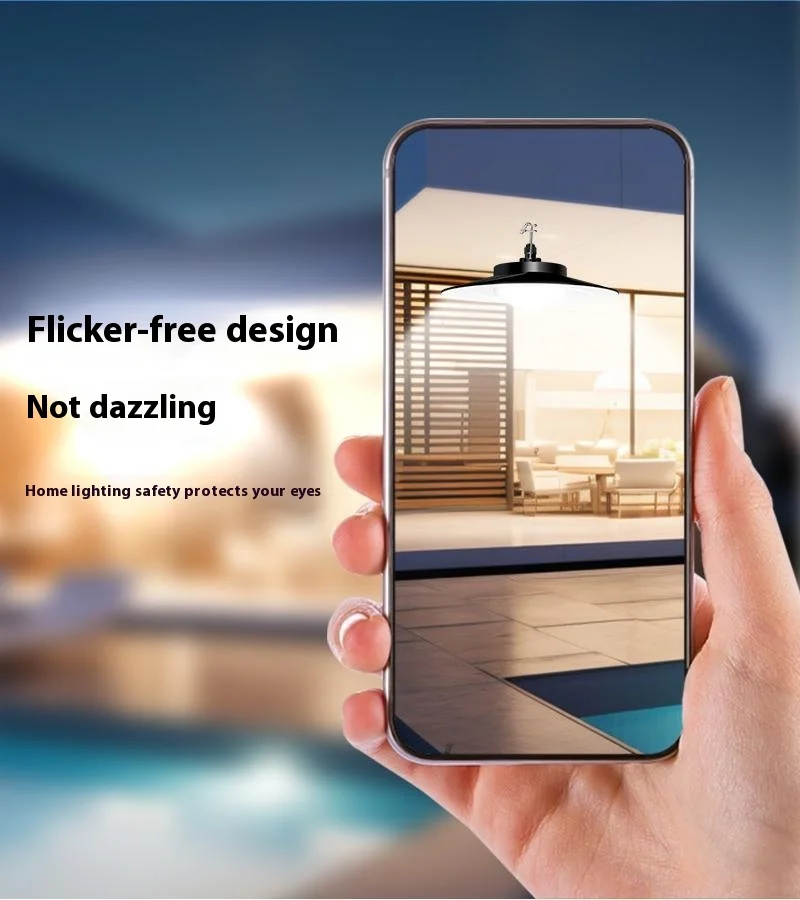 Style B 336 LED 4 Heads Solar Powered Hanging Light IP65 Waterproof Outdoor Motion Sensor Lamp - Warm White-Cellmalls