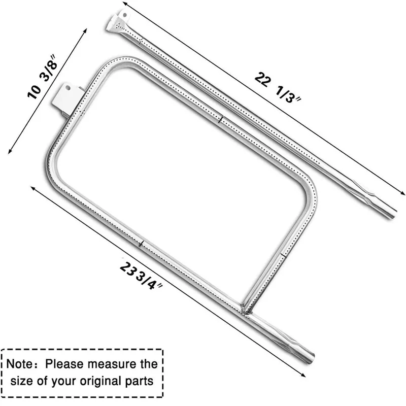 65032 Grill Burner Tube for Weber Q3200 / 3000 / 320 / 300 Stainless Steel Burner Pipe Spare Part-Cellmalls
