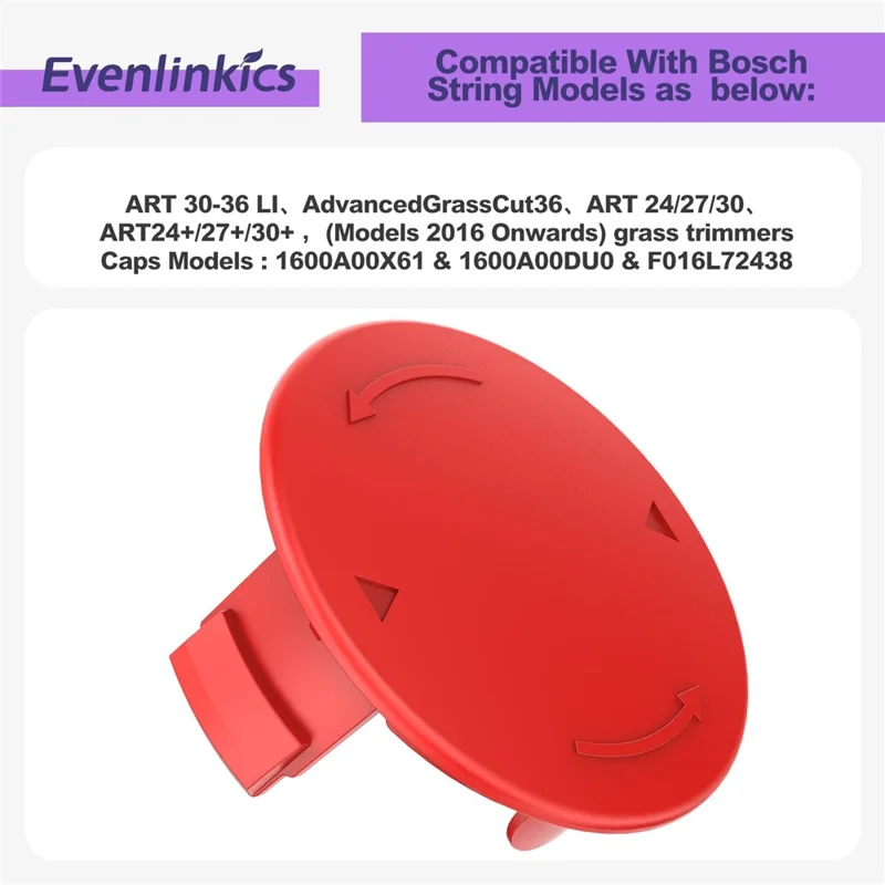 4Pcs Replacement Spool Cover Cap for Bosch ART 30-36 LI / 24 / 27 / 30, 1600A00X61 / 1600A00DU0 / F016L72438-Cellmalls