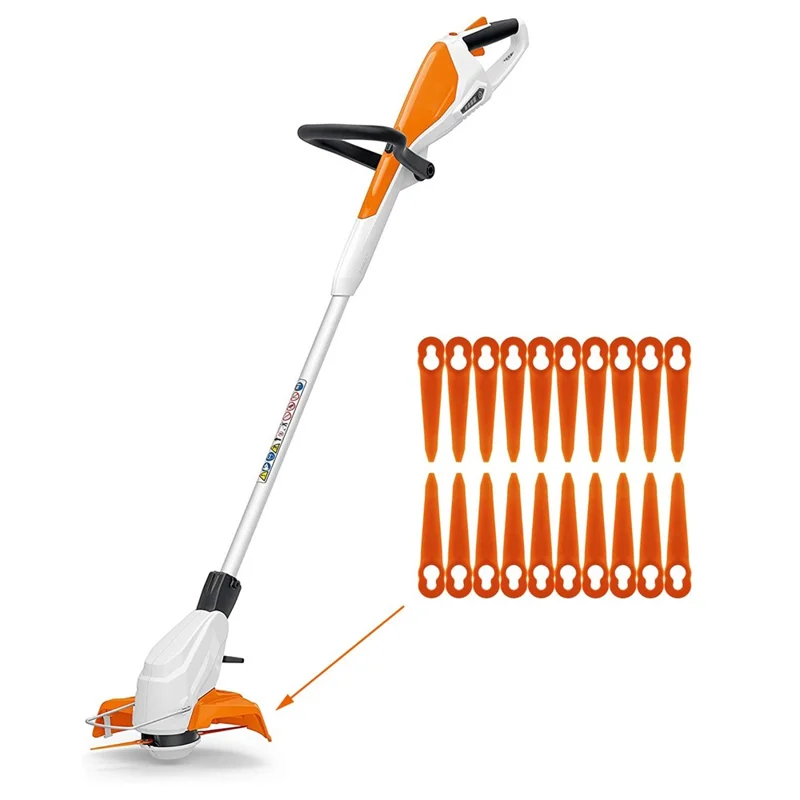 100Pcs for STIHL Polycut 2-2 ABS Cutting Blades Lawn Mower Replacement Parts-Cellmalls