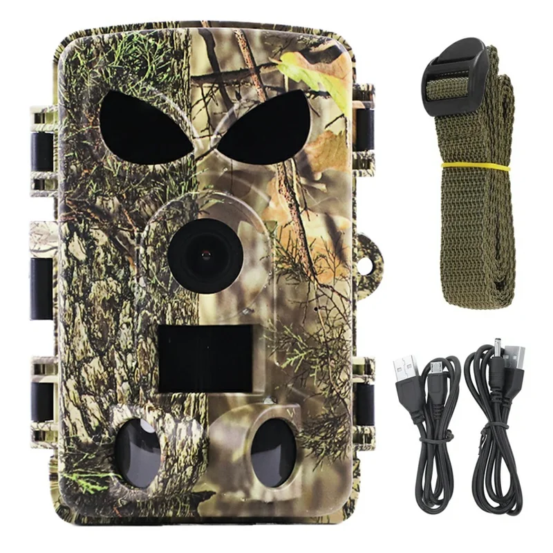 PR8000 Outdoor Hunting 8K WiFi Trail Camera 60MP Ultra HD Night Vision Wildlife Scouting Pocket Cam-Cellmalls