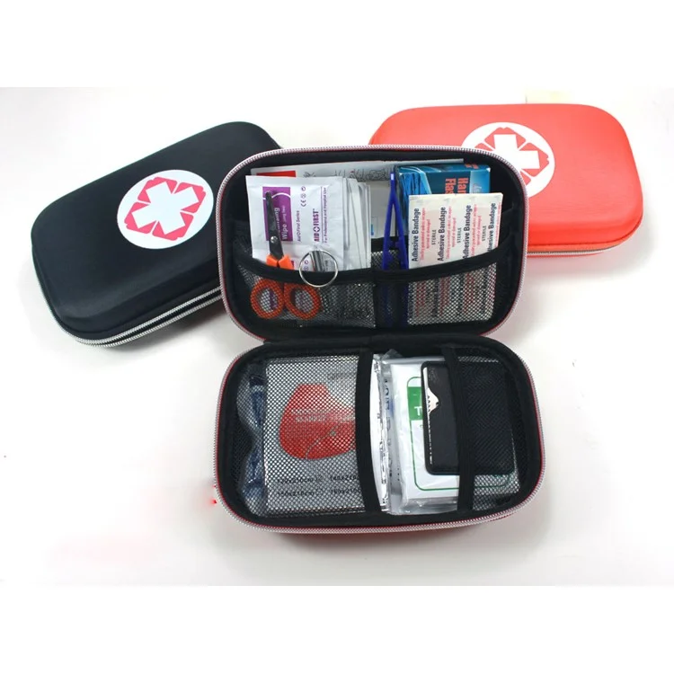 EVA Portable First Aid Kit for Home Car Outdoor Camping/Climbing (18 Unique Items) - Red-Cellmalls