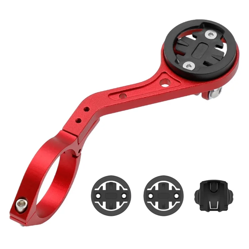 BENGGUO BG-2113 Bike Computer Handlebar Mount Aluminum Alloy Bicycle Odometer Light Bracket - Red-Cellmalls
