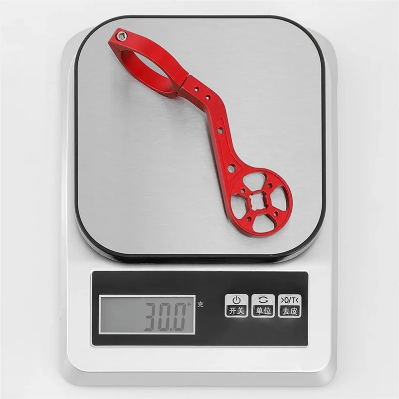 BENGGUO BG-2113 Bike Computer Handlebar Mount Aluminum Alloy Bicycle Odometer Light Bracket - Red-Cellmalls