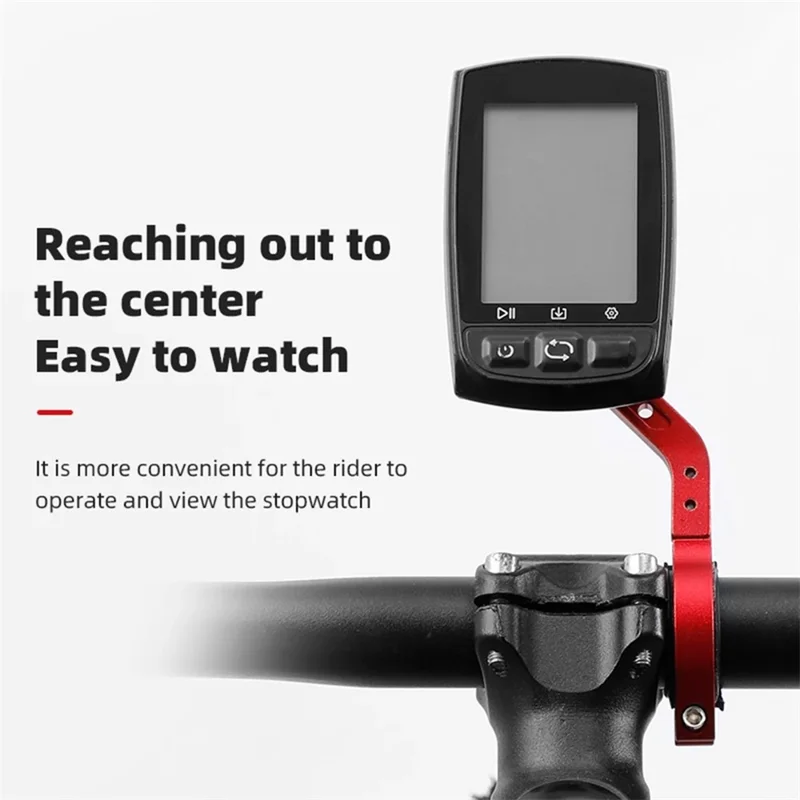 BENGGUO BG-2113 Bike Computer Handlebar Mount Aluminum Alloy Bicycle Odometer Light Bracket - Titanium-Cellmalls