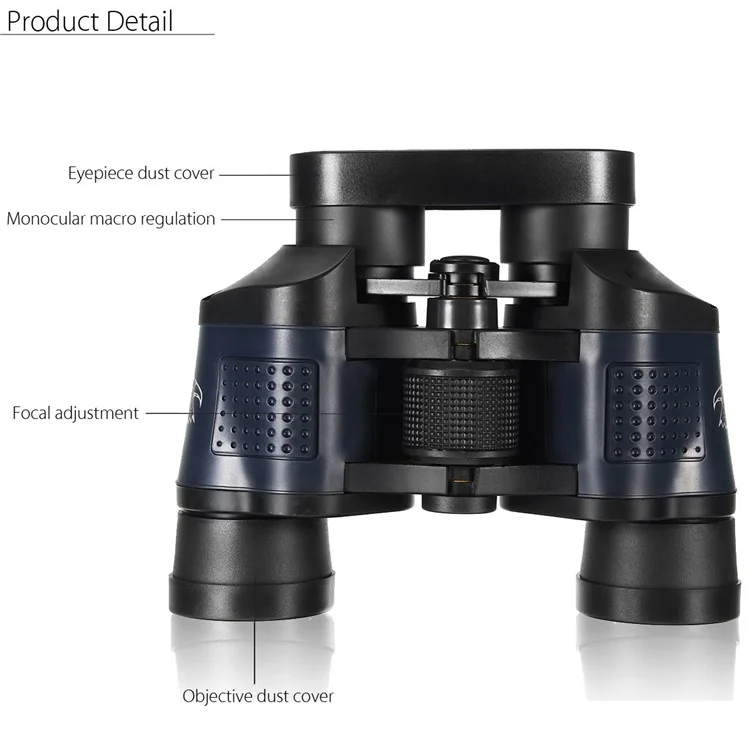 Night Vision 60x60 3000M HD Hunting Binoculars Telescope with Coordinates - Black / Blue-Cellmalls