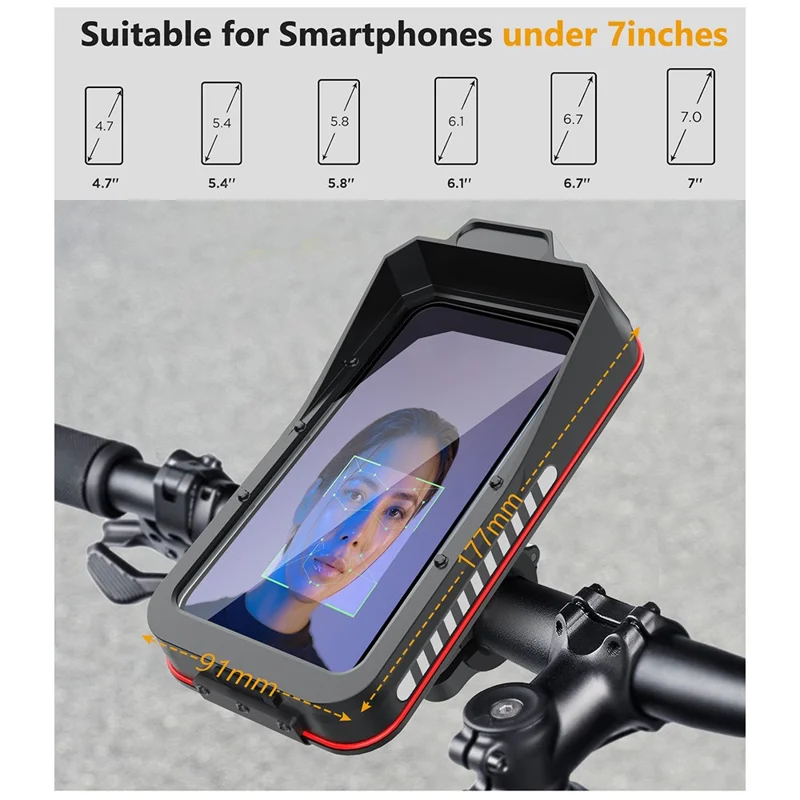 HL-176A Bicycle Handlebar Quick Release Phone Mount Shockproof Cellphone Holder Bracket for Motorcycle-Cellmalls
