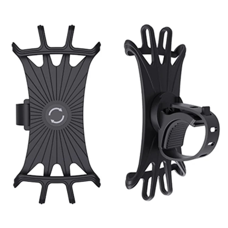 Universal Free Rotating Stretchable Silicone Phone Mount Bicycle Handlebar Cellphone Holder for 4-6 inch Cellphone GPS-Cellmalls