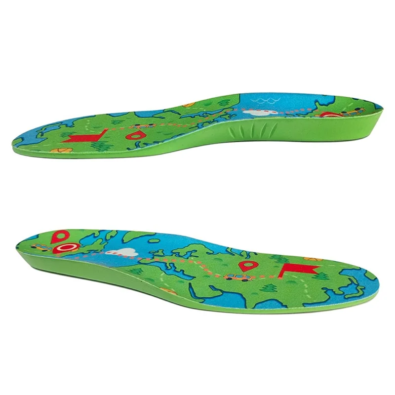 1 Pair Kids Seniors PU Shoe Insoles for Apple AirTag Tracker Holder with Front Rear Protection Film - S-Cellmalls