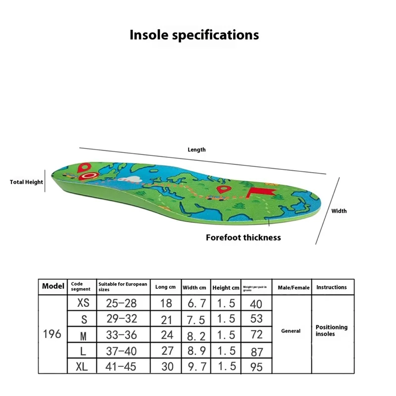 1 Pair Kids Seniors PU Shoe Insoles for Apple AirTag Tracker Holder with Front Rear Protection Film - XL-Cellmalls