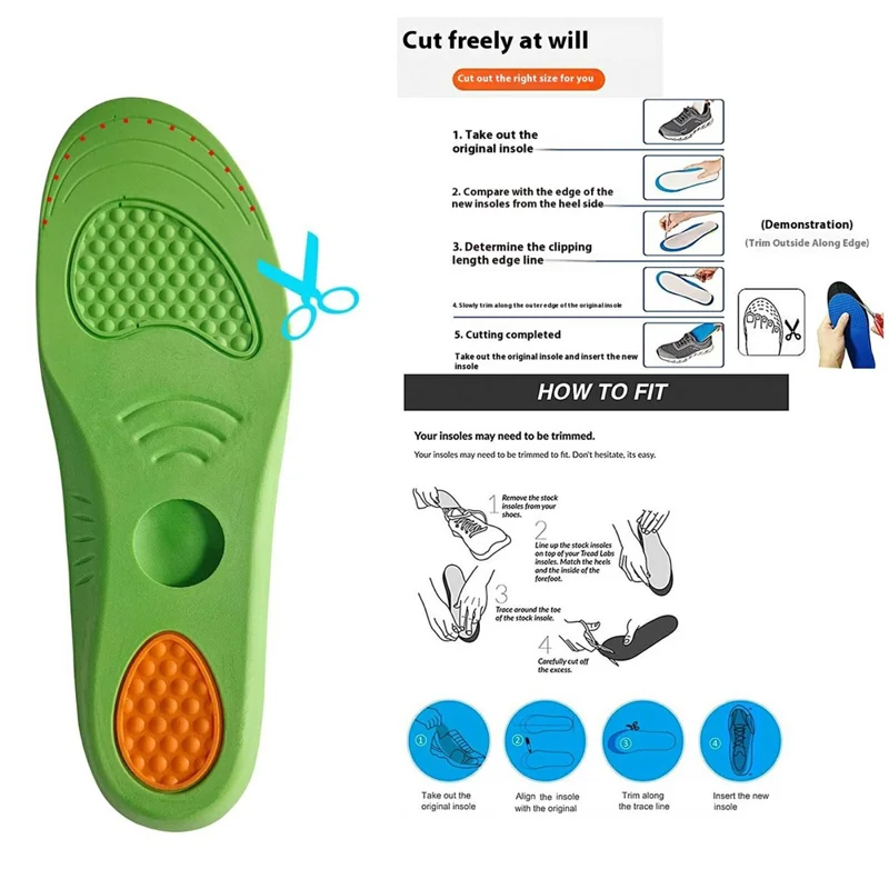 1 Pair Kids Seniors PU Shoe Insoles for Apple AirTag Tracker Holder with Front Rear Protection Film - XS-Cellmalls