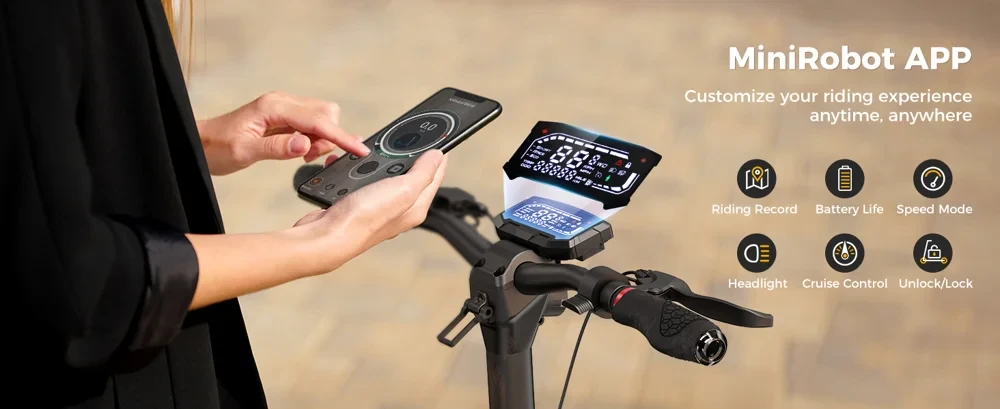 ISCOOTER iX7 Pro Dual Drive 1000W Off-Road 10 Inch Tire Electric Scooter with 48V 17.5Ah Battery, Support APP - Region A-Cellmalls