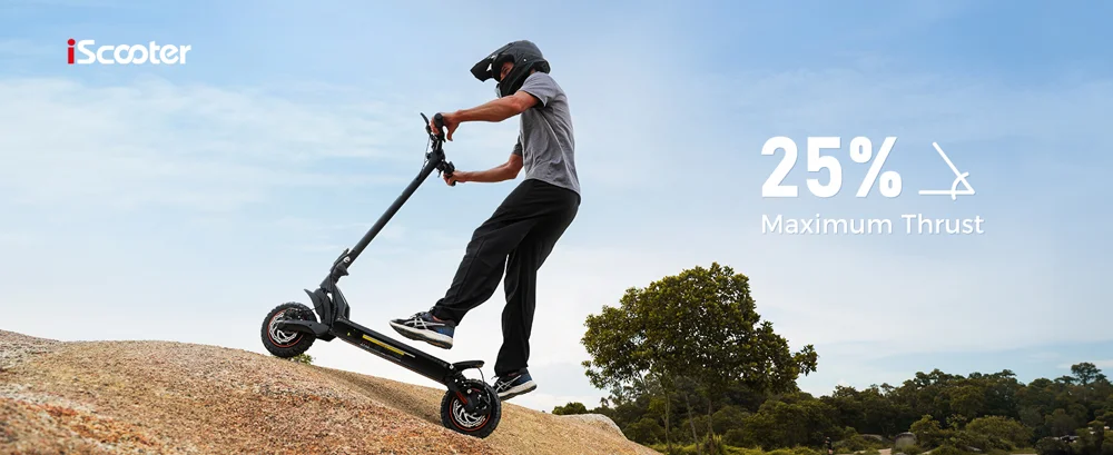 ISCOOTER iX7 Pro Dual Drive 1000W Off-Road 10 Inch Tire Electric Scooter with 48V 17.5Ah Battery, Support APP - Region A-Cellmalls