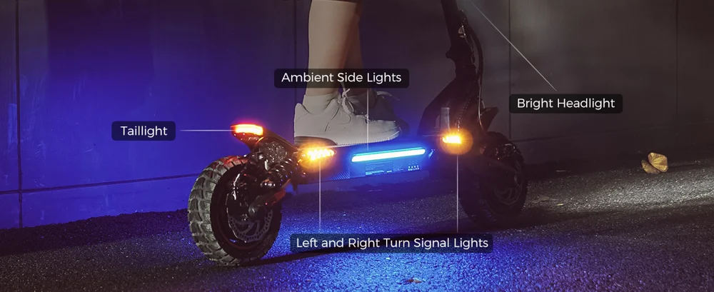 ISCOOTER iX7 Pro Dual Drive 1000W Off-Road 10 Inch Tire Electric Scooter with 48V 17.5Ah Battery, Support APP - Region A-Cellmalls