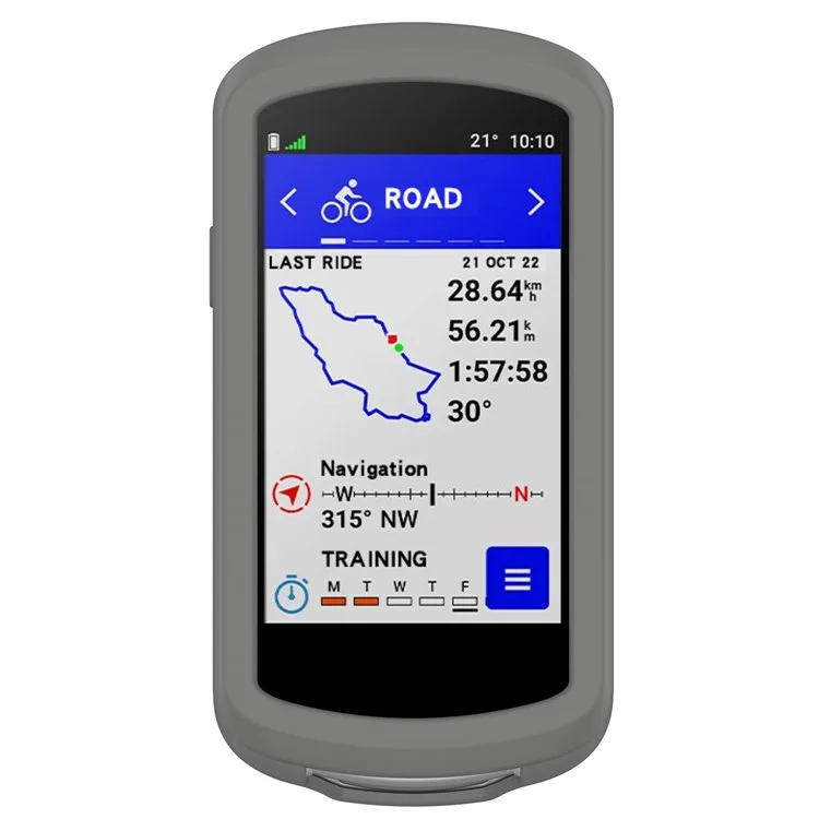 For Garmin Edge 1040 Scratch Resistant Soft Silicone Case Bike GPS Computer Protective Cover - Dark Grey-Cellmalls