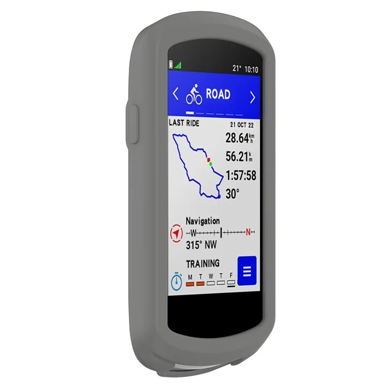 For Garmin Edge 1040 Scratch Resistant Soft Silicone Case Bike GPS Computer Protective Cover - Dark Grey-Cellmalls