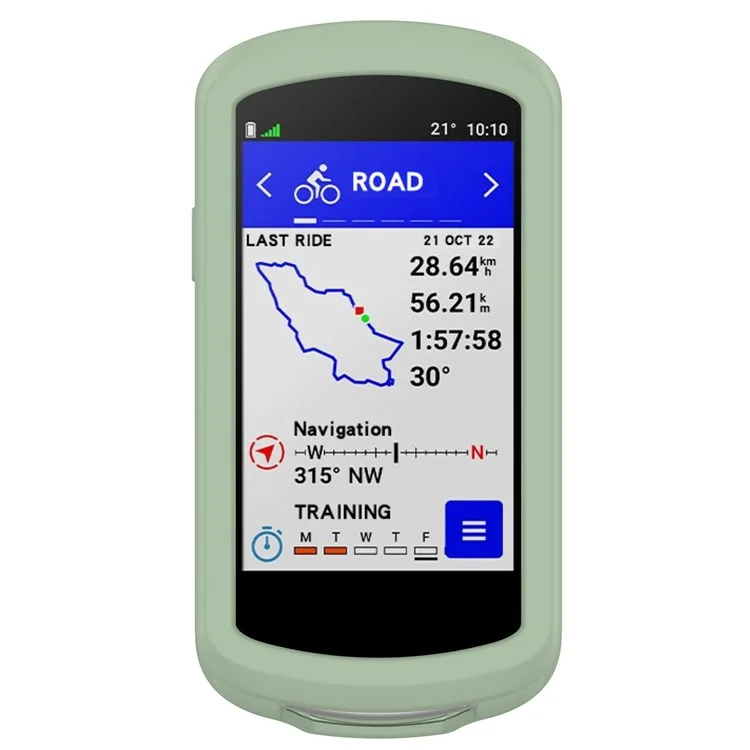 For Garmin Edge 1040 Scratch Resistant Soft Silicone Case Bike GPS Computer Protective Cover - Green-Cellmalls