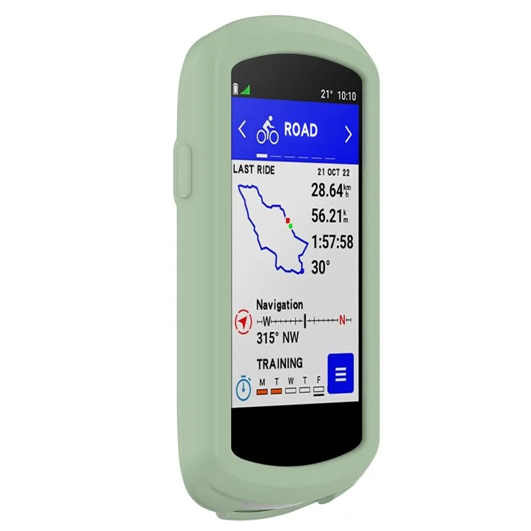 For Garmin Edge 1040 Scratch Resistant Soft Silicone Case Bike GPS Computer Protective Cover - Green-Cellmalls