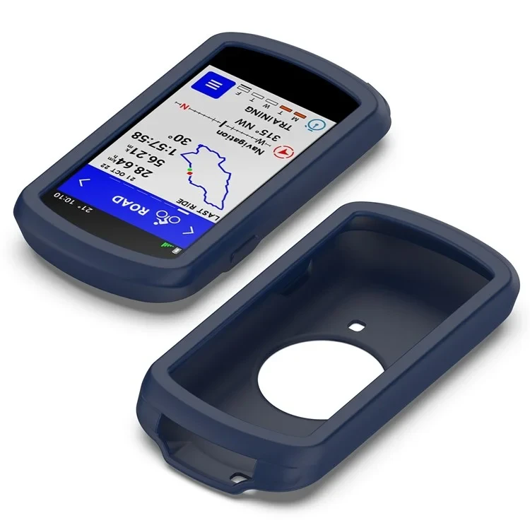 For Garmin Edge 1040 Scratch Resistant Soft Silicone Case Bike GPS Computer Protective Cover - Midnight Blue-Cellmalls