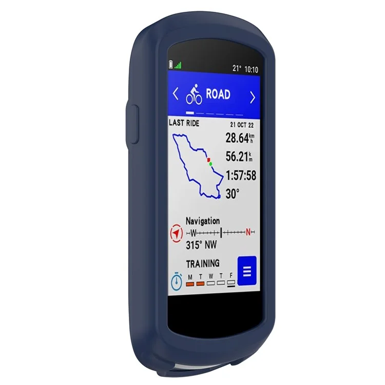 For Garmin Edge 1040 Scratch Resistant Soft Silicone Case Bike GPS Computer Protective Cover - Midnight Blue-Cellmalls
