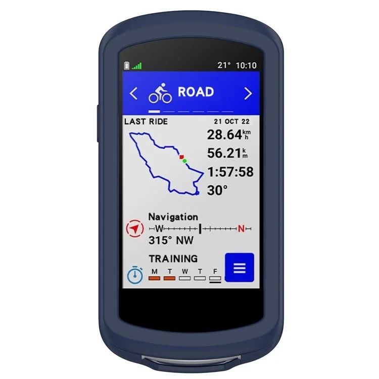 For Garmin Edge 1040 Scratch Resistant Soft Silicone Case Bike GPS Computer Protective Cover - Midnight Blue-Cellmalls