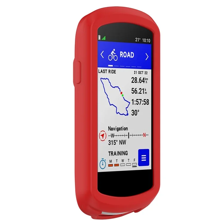 For Garmin Edge 1040 Scratch Resistant Soft Silicone Case Bike GPS Computer Protective Cover - Red-Cellmalls