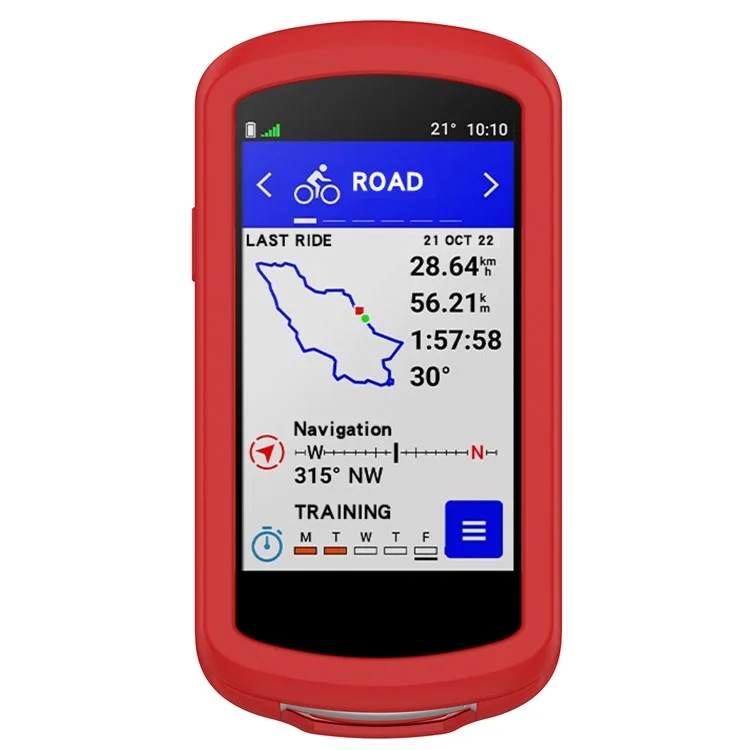 For Garmin Edge 1040 Scratch Resistant Soft Silicone Case Bike GPS Computer Protective Cover - Red-Cellmalls