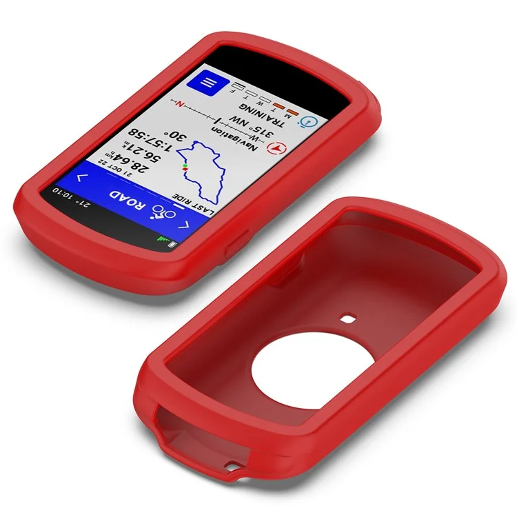 For Garmin Edge 1040 Scratch Resistant Soft Silicone Case Bike GPS Computer Protective Cover - Red-Cellmalls