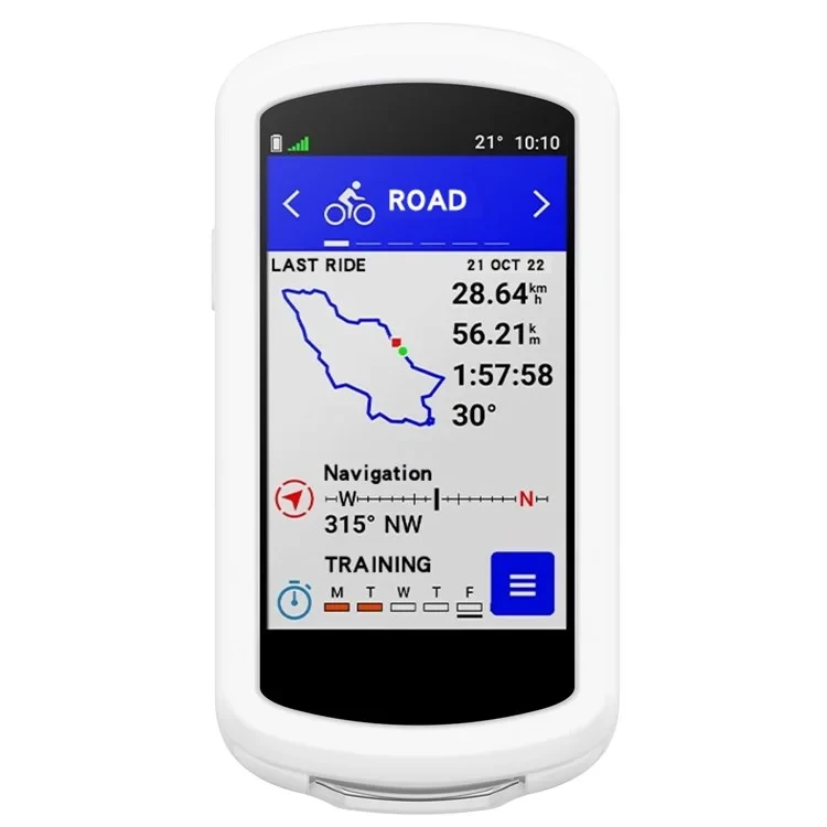 For Garmin Edge 1040 Scratch Resistant Soft Silicone Case Bike GPS Computer Protective Cover - White-Cellmalls