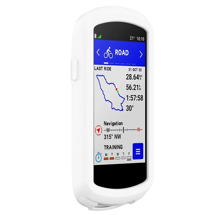 For Garmin Edge 1040 Scratch Resistant Soft Silicone Case Bike GPS Computer Protective Cover - White-Cellmalls